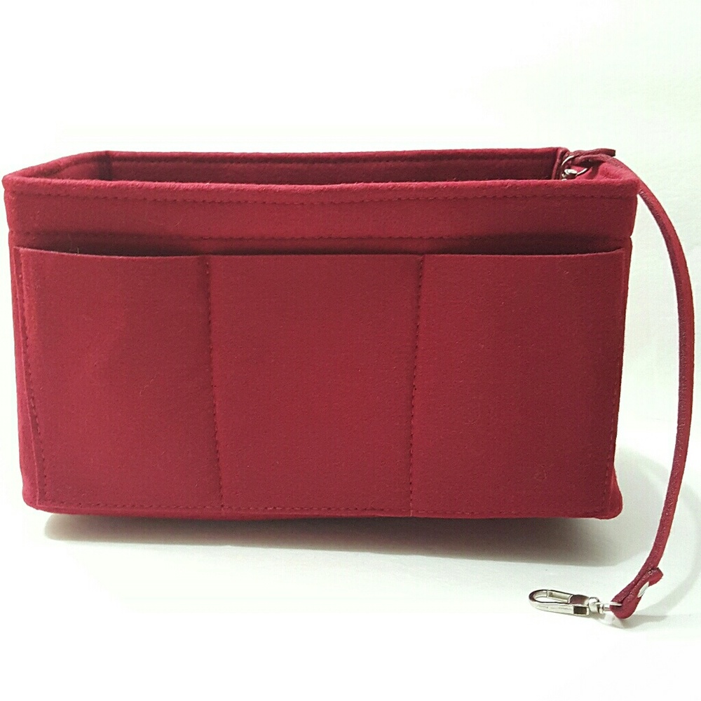 (X-Large)Velvet Red Bag Organizer Multipurpose Use